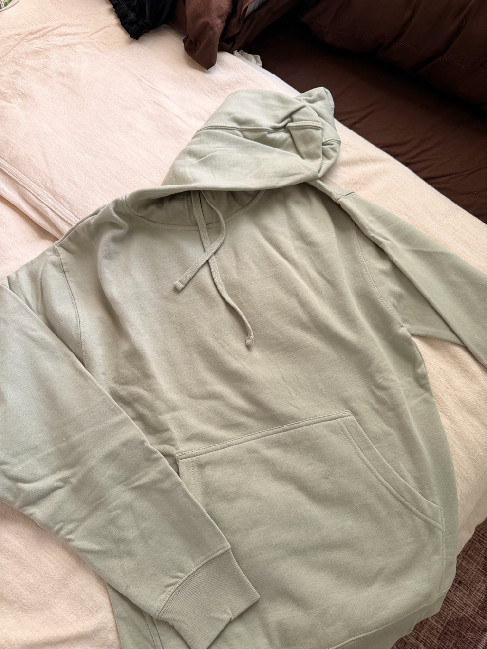 Men's Sage Green Pullover Hoodie Sweatshirt